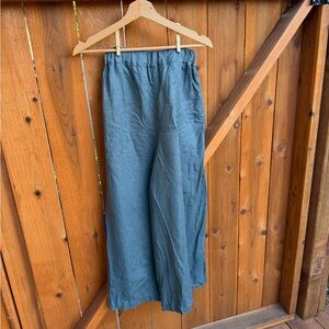 Maxi wels wide leg linen pants small notPerfectLinen